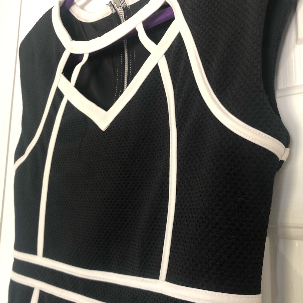 Do & Be | size M | black dress with white trim - Picture 3 of 6